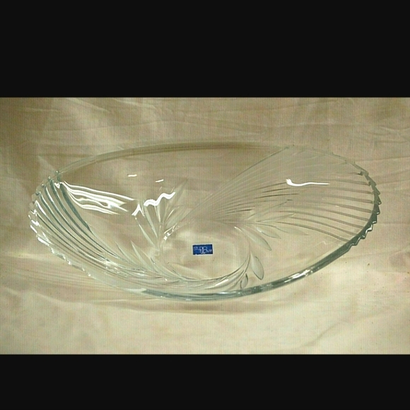 Studio Nova Dining Studio Nova Crystal Bowl Clear W Frosted Floral